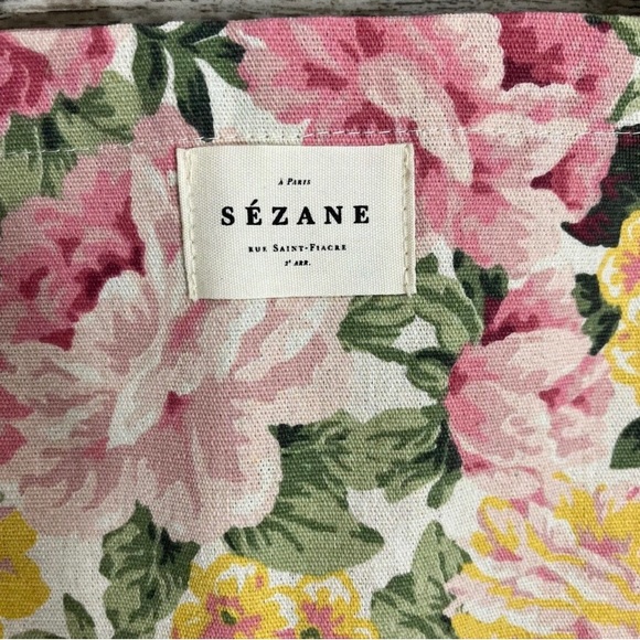 Sezane Maxi Floral Canvas Tote Bag NWOT - Picture 5 of 5